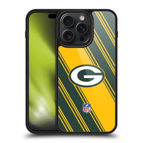 NFL Green Bay Packers Artwork Stripes Gel Armour Case For Apple iPhone 15 Pro Max