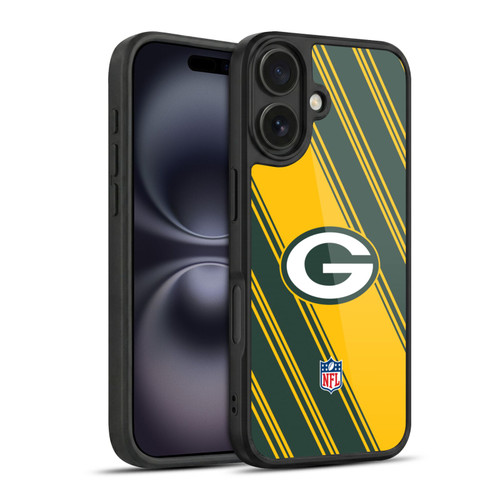NFL Green Bay Packers Artwork Stripes Gel Armour Case For Apple iPhone 16