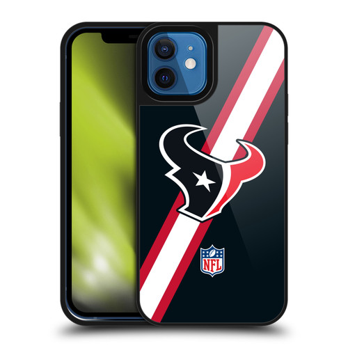 NFL Houston Texans Logo Stripes Gel Armour Case For Apple iPhone 12 / iPhone 12 Pro