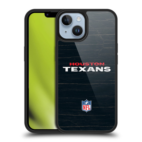 NFL Houston Texans Logo Distressed Look Gel Armour Case For Apple iPhone 14