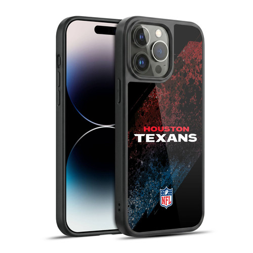 NFL Houston Texans Logo Blur Gel Armour Case For Apple iPhone 14 Pro Max