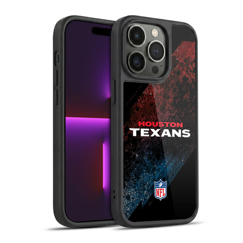 NFL Houston Texans Logo Blur Gel Armour Case For Apple iPhone 14 Pro