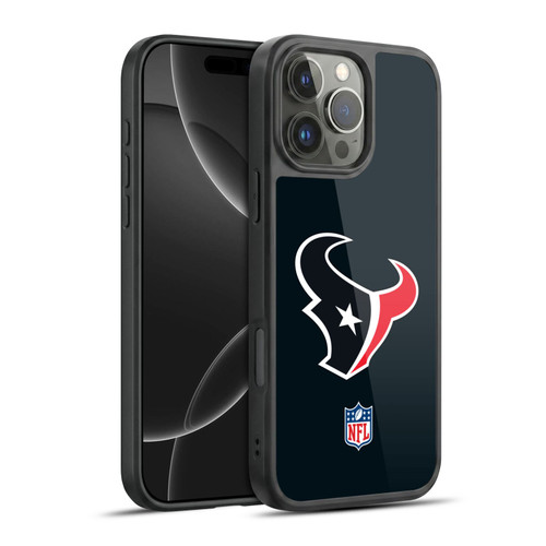 NFL Houston Texans Logo Plain Gel Armour Case For Apple iPhone 16 Pro Max