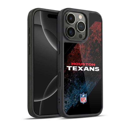 NFL Houston Texans Logo Blur Gel Armour Case For Apple iPhone 16 Pro