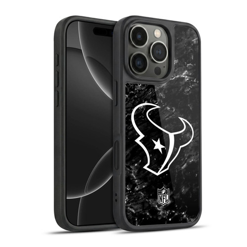 NFL Houston Texans Artwork Marble Gel Armour Case For Apple iPhone 16 Pro