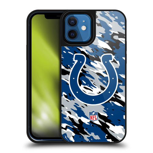 NFL Indianapolis Colts Logo Camou Gel Armour Case For Apple iPhone 12 / iPhone 12 Pro