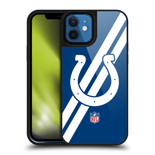 NFL Indianapolis Colts Logo Stripes Gel Armour Case For Apple iPhone 12 / iPhone 12 Pro