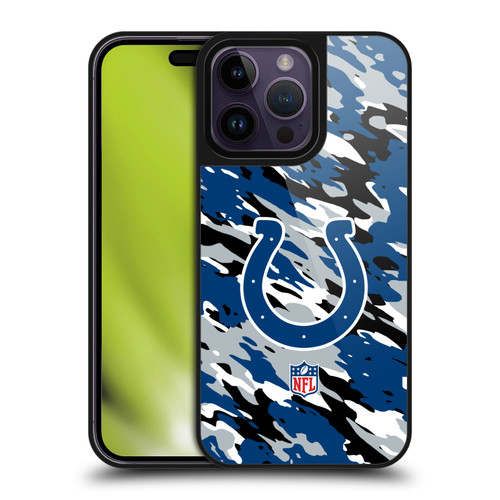 NFL Indianapolis Colts Logo Camou Gel Armour Case For Apple iPhone 14 Pro Max