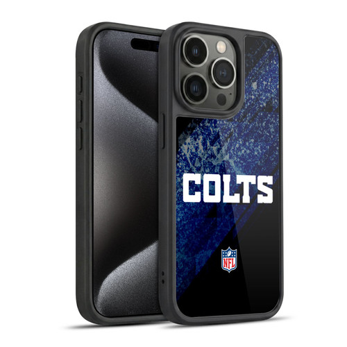 NFL Indianapolis Colts Logo Blur Gel Armour Case For Apple iPhone 15 Pro