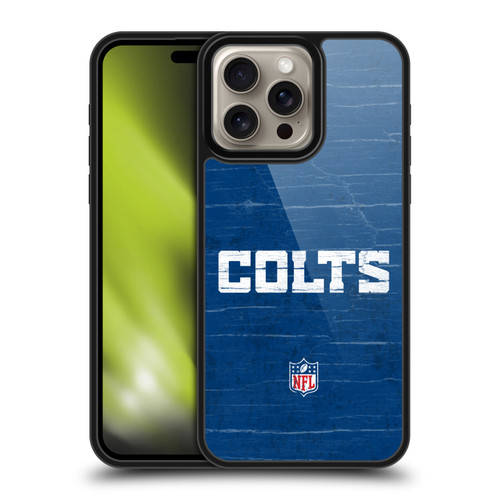 NFL Indianapolis Colts Logo Distressed Look Gel Armour Case For Apple iPhone 16 Pro Max