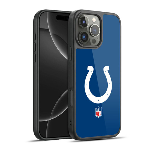 NFL Indianapolis Colts Logo Plain Gel Armour Case For Apple iPhone 16 Pro Max