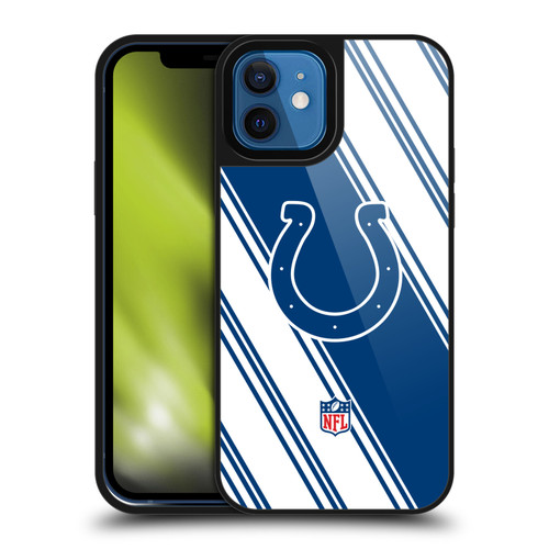NFL Indianapolis Colts Artwork Stripes Gel Armour Case For Apple iPhone 12 / iPhone 12 Pro