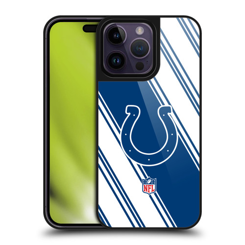 NFL Indianapolis Colts Artwork Stripes Gel Armour Case For Apple iPhone 14 Pro Max