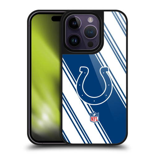 NFL Indianapolis Colts Artwork Stripes Gel Armour Case For Apple iPhone 14 Pro