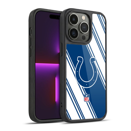 NFL Indianapolis Colts Artwork Stripes Gel Armour Case For Apple iPhone 14 Pro