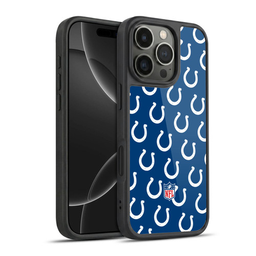 NFL Indianapolis Colts Artwork Patterns Gel Armour Case For Apple iPhone 16 Pro