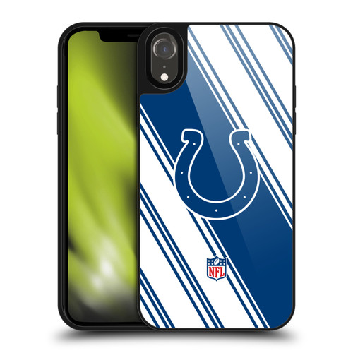 NFL Indianapolis Colts Artwork Stripes Gel Armour Case For Apple iPhone XR