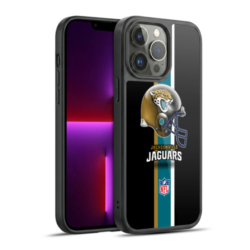 NFL Jacksonville Jaguars Logo Helmet Gel Armour Case For Apple iPhone 13 Pro Max