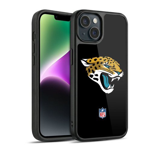 NFL Jacksonville Jaguars Logo Plain Gel Armour Case For Apple iPhone 14