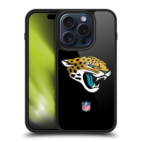 NFL Jacksonville Jaguars Logo Plain Gel Armour Case For Apple iPhone 15 Pro
