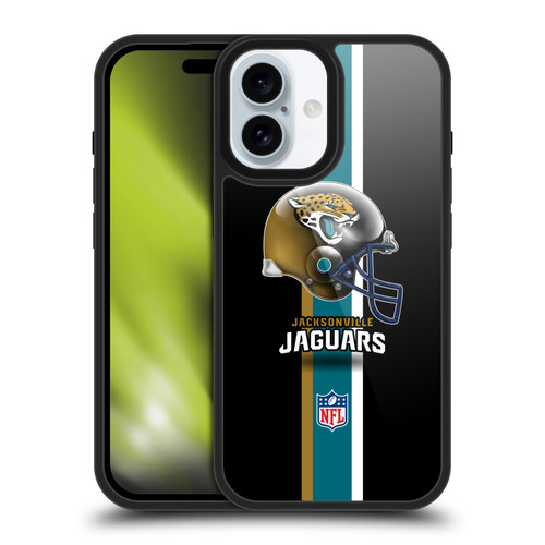 NFL Jacksonville Jaguars Logo Helmet Gel Armour Case For Apple iPhone 16