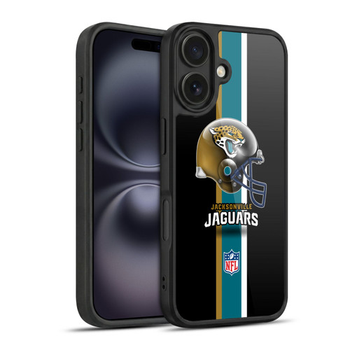 NFL Jacksonville Jaguars Logo Helmet Gel Armour Case For Apple iPhone 16