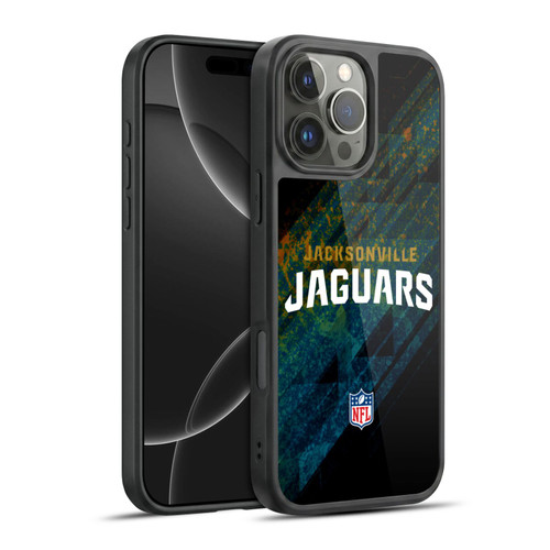 NFL Jacksonville Jaguars Logo Blur Gel Armour Case For Apple iPhone 16 Pro Max