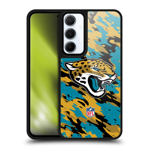 NFL Jacksonville Jaguars Logo Camou Gel Armour Case For Samsung Galaxy A55 5G