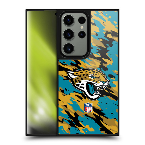 NFL Jacksonville Jaguars Logo Camou Gel Armour Case For Samsung Galaxy S24 Ultra 5G