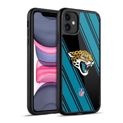 NFL Jacksonville Jaguars Artwork Stripes Gel Armour Case For Apple iPhone 11