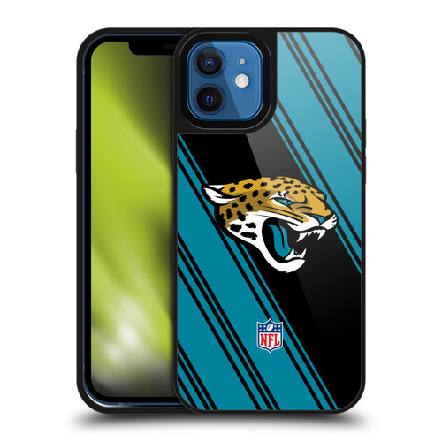 NFL Jacksonville Jaguars Artwork Stripes Gel Armour Case For Apple iPhone 12 / iPhone 12 Pro