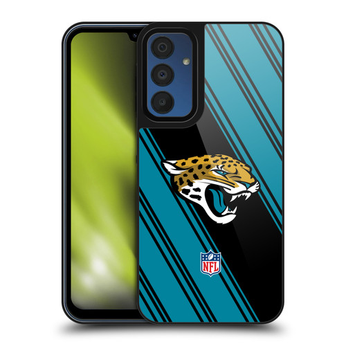 NFL Jacksonville Jaguars Artwork Stripes Gel Armour Case For Samsung Galaxy A15