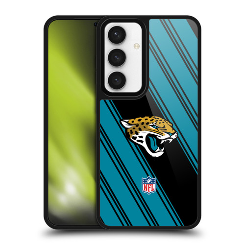 NFL Jacksonville Jaguars Artwork Stripes Gel Armour Case For Samsung Galaxy S24 5G
