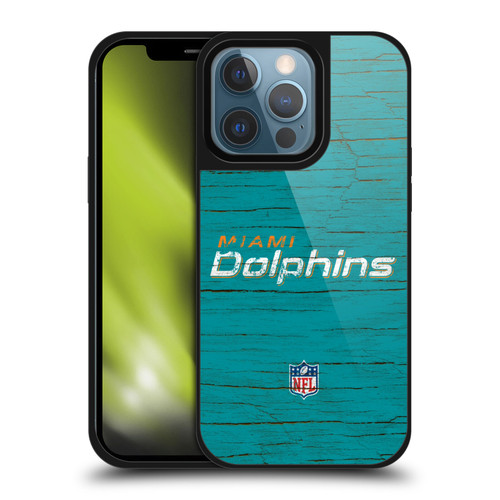 NFL Miami Dolphins Logo Distressed Look Gel Armour Case For Apple iPhone 13 Pro