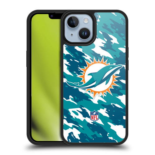 NFL Miami Dolphins Logo Camou Gel Armour Case For Apple iPhone 14