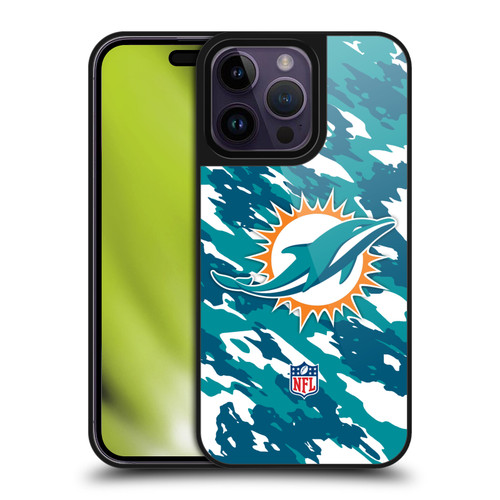 NFL Miami Dolphins Logo Camou Gel Armour Case For Apple iPhone 14 Pro Max
