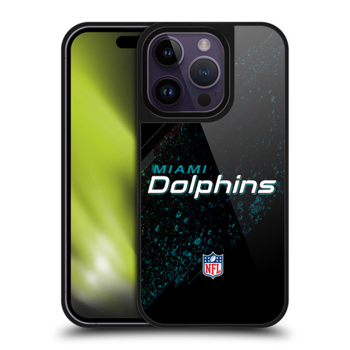 NFL Miami Dolphins Logo Blur Gel Armour Case For Apple iPhone 14 Pro