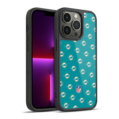 NFL Miami Dolphins Artwork Patterns Gel Armour Case For Apple iPhone 13 Pro
