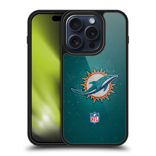 NFL Miami Dolphins Artwork LED Gel Armour Case For Apple iPhone 15 Pro