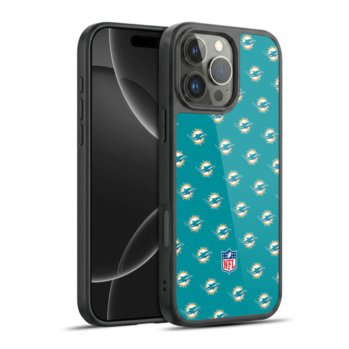 NFL Miami Dolphins Artwork Patterns Gel Armour Case For Apple iPhone 16 Pro Max