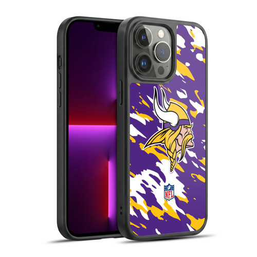 NFL Minnesota Vikings Logo Camou Gel Armour Case For Apple iPhone 13 Pro Max