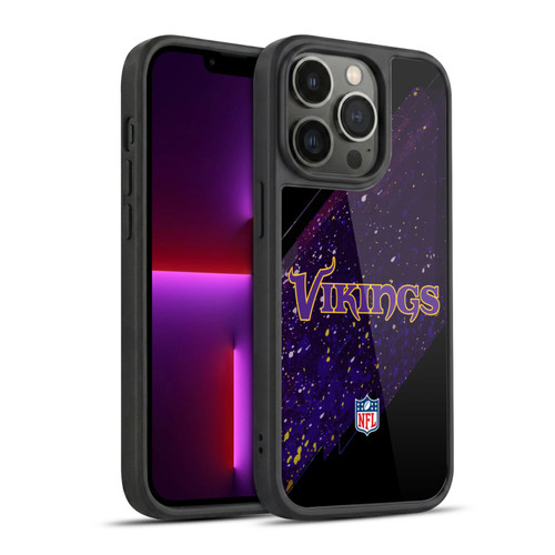 NFL Minnesota Vikings Logo Blur Gel Armour Case For Apple iPhone 13 Pro