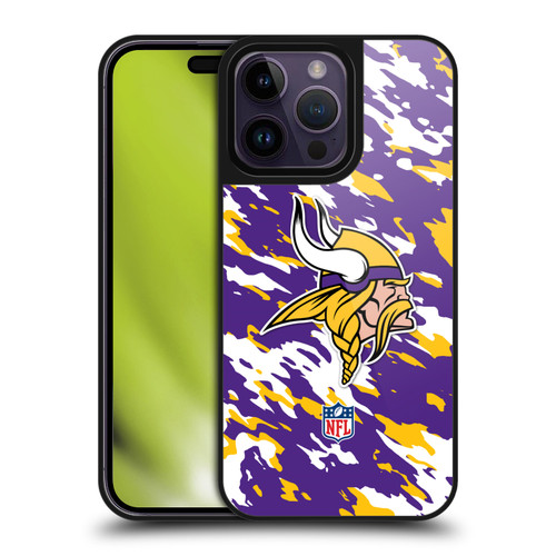 NFL Minnesota Vikings Logo Camou Gel Armour Case For Apple iPhone 14 Pro Max