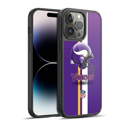NFL Minnesota Vikings Logo Helmet Gel Armour Case For Apple iPhone 14 Pro Max