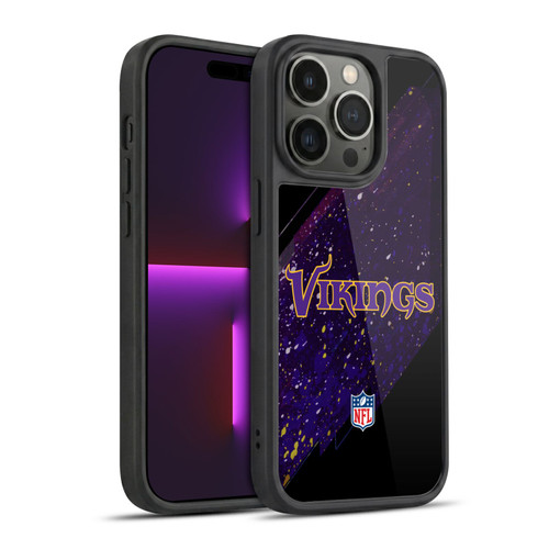 NFL Minnesota Vikings Logo Blur Gel Armour Case For Apple iPhone 14 Pro