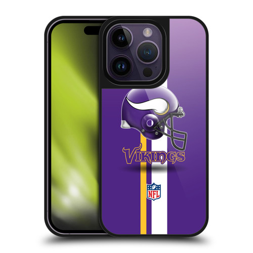 NFL Minnesota Vikings Logo Helmet Gel Armour Case For Apple iPhone 14 Pro