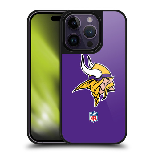 NFL Minnesota Vikings Logo Plain Gel Armour Case For Apple iPhone 14 Pro