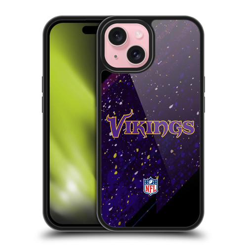 NFL Minnesota Vikings Logo Blur Gel Armour Case For Apple iPhone 15