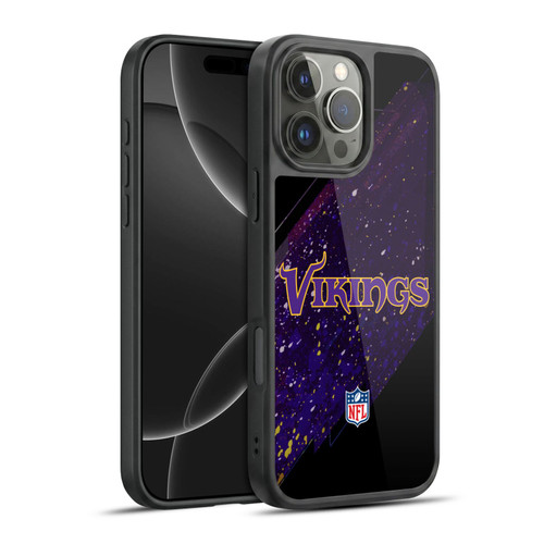 NFL Minnesota Vikings Logo Blur Gel Armour Case For Apple iPhone 16 Pro Max