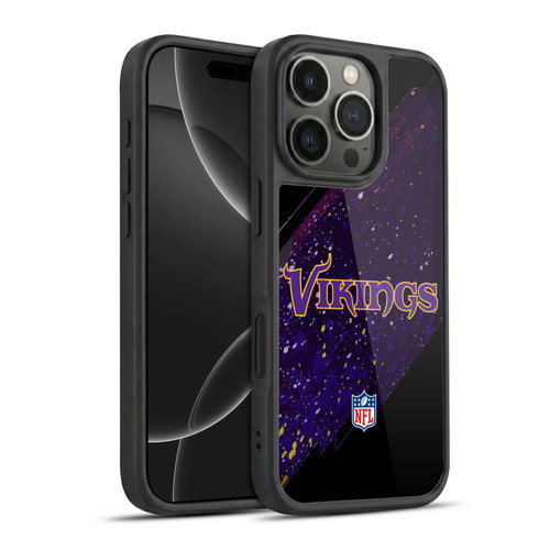 NFL Minnesota Vikings Logo Blur Gel Armour Case For Apple iPhone 16 Pro